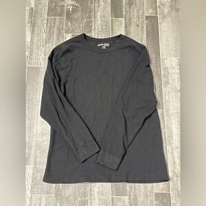 Barn Door Black Waffle Knit Top